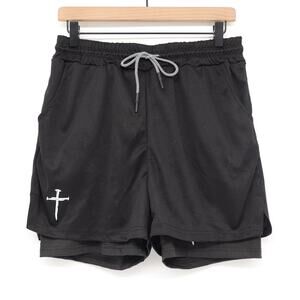 Three Nails Men's Pro Tech 2.0 7" Liner Shorts Black Sz L Performance Training